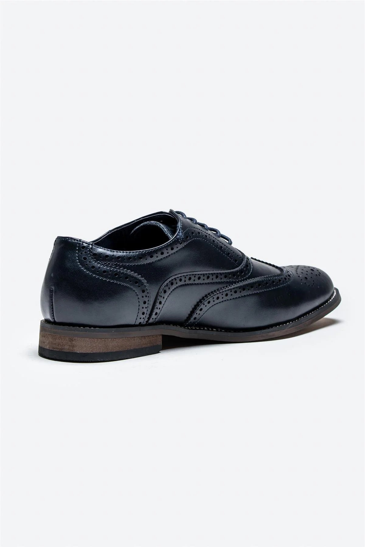 Cavani Clark Schoenen Navy - Wingtip Brogue