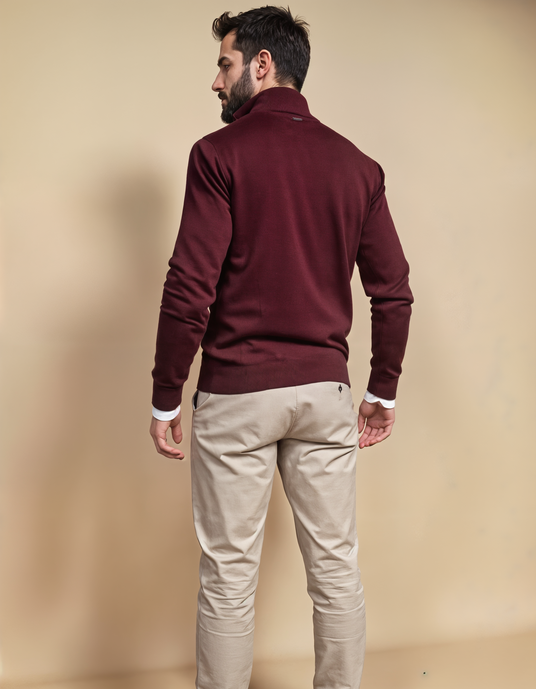 Business Casual Outfit: Burgundy Sophistication Wine Red Mix & Match