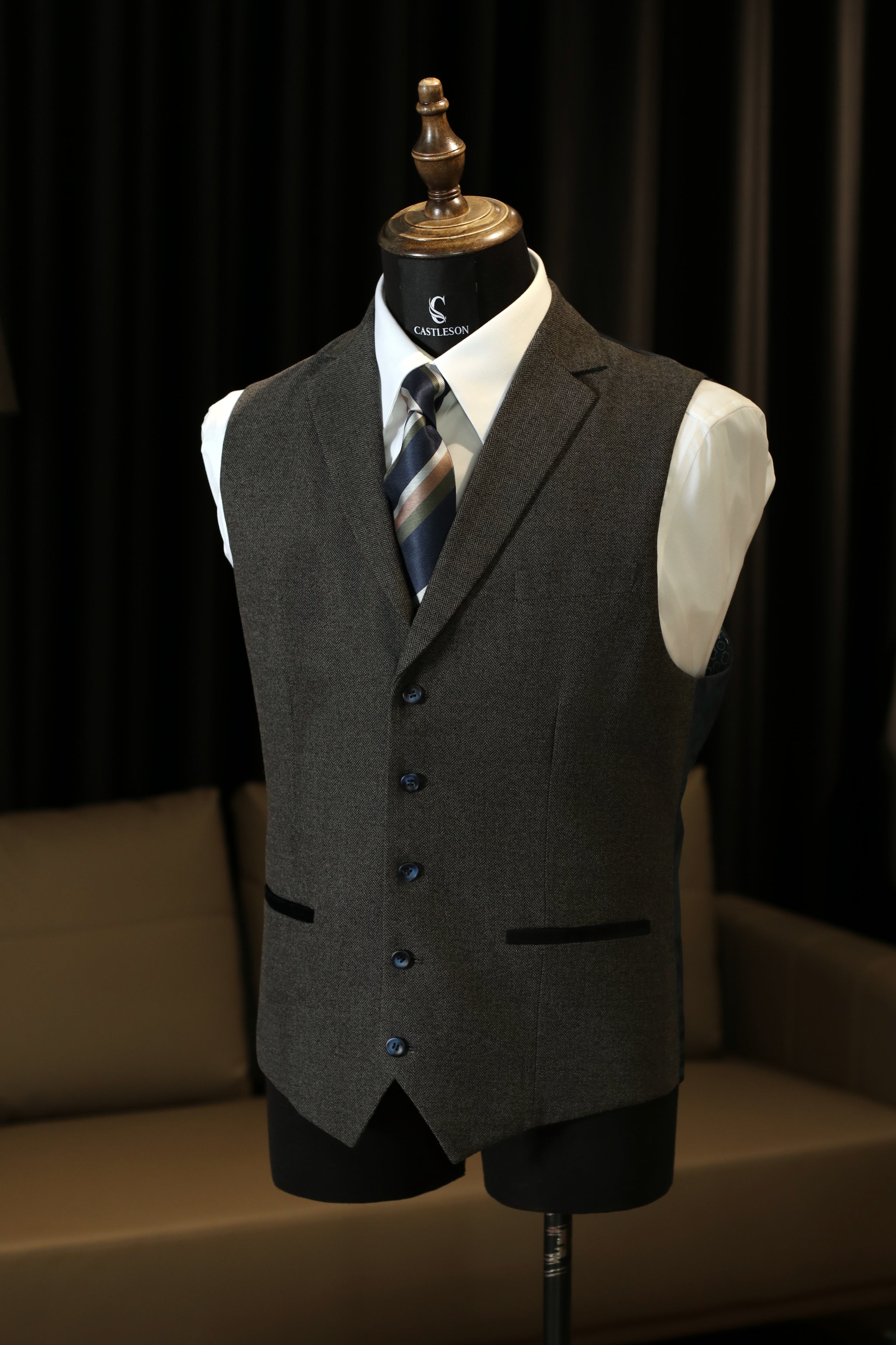 CASTLESON - Gilet Chief Grey