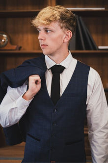 CASTLESON - Gilet Corporal Check Navy