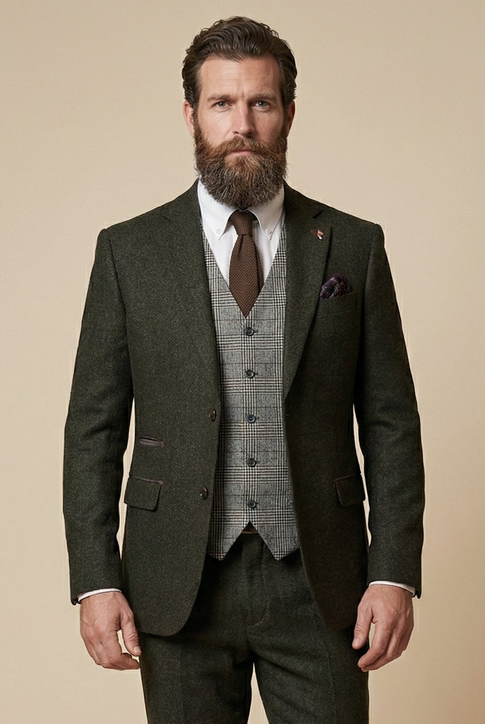 CASTLESON Chief - Heren Pak Olive Tweed Mix & Match