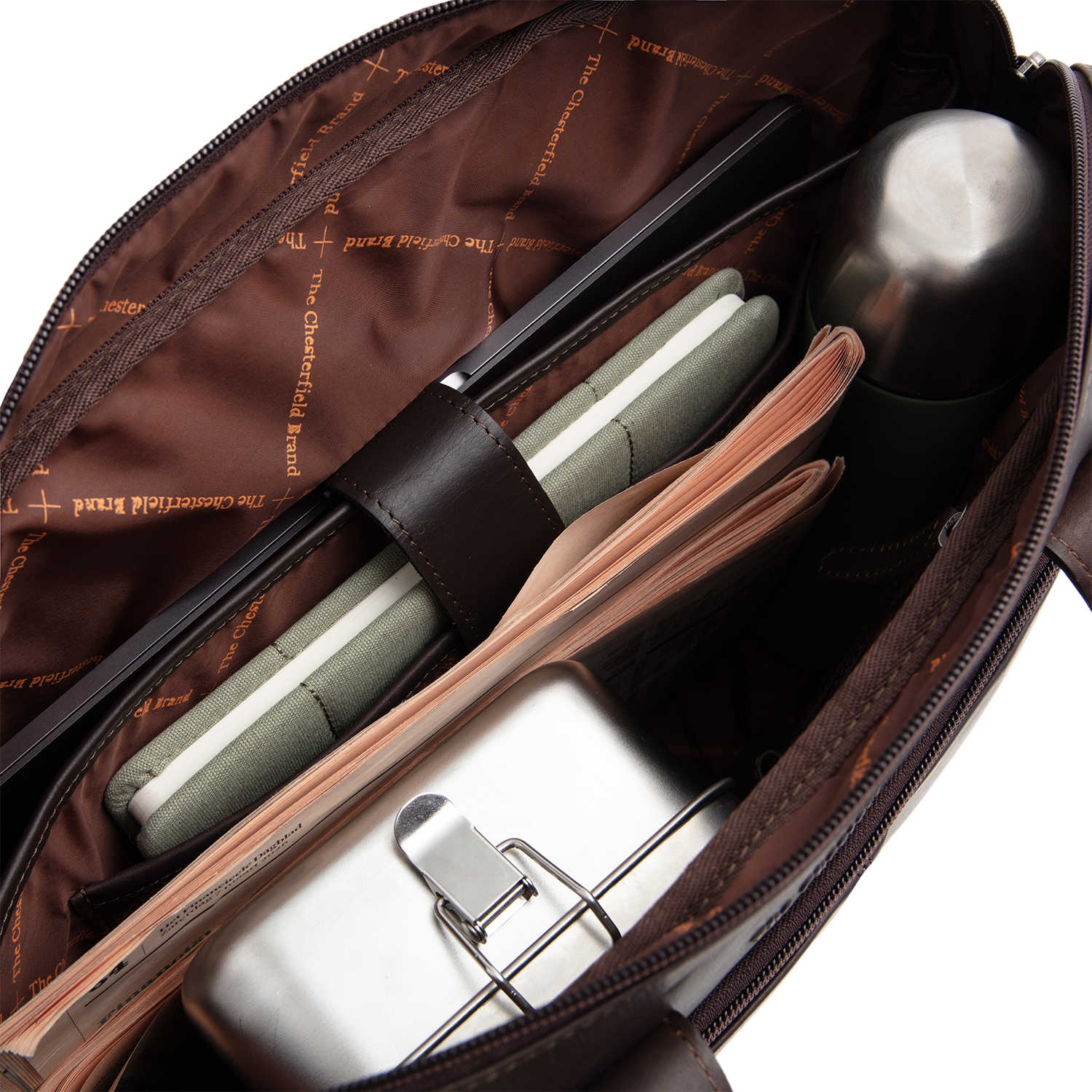 Leren Laptoptas Bruin Calvi