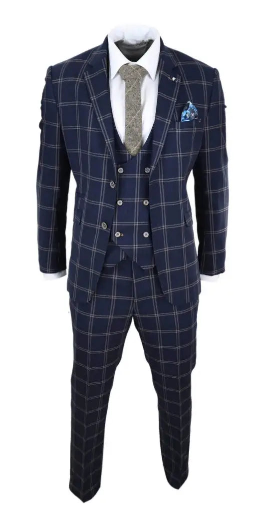 Hardy Navy Suit 3-Delig pak Gentlemans suit - driedelig pak