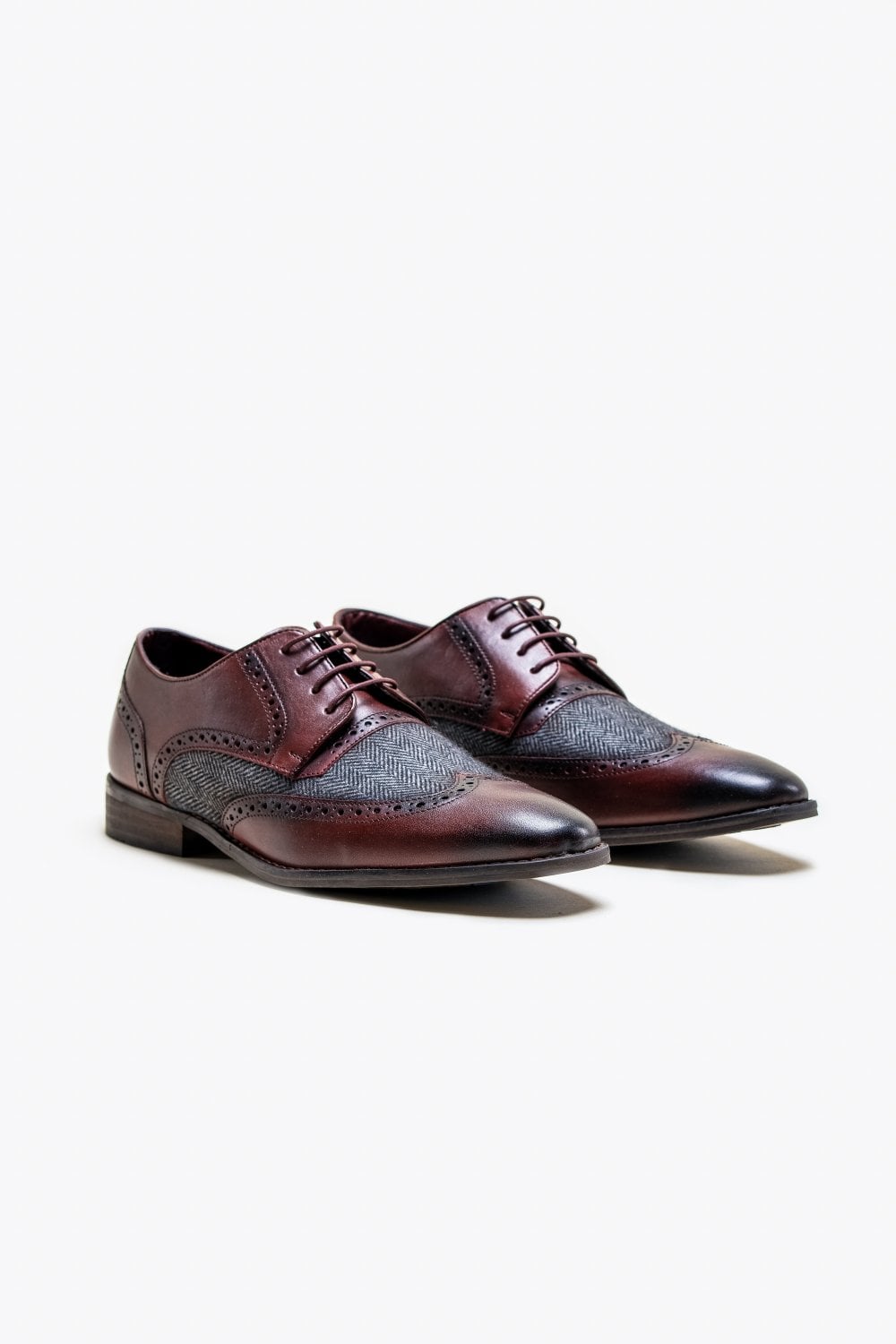 Cavani Faro Tweed Schoenen Bordo - schoenen