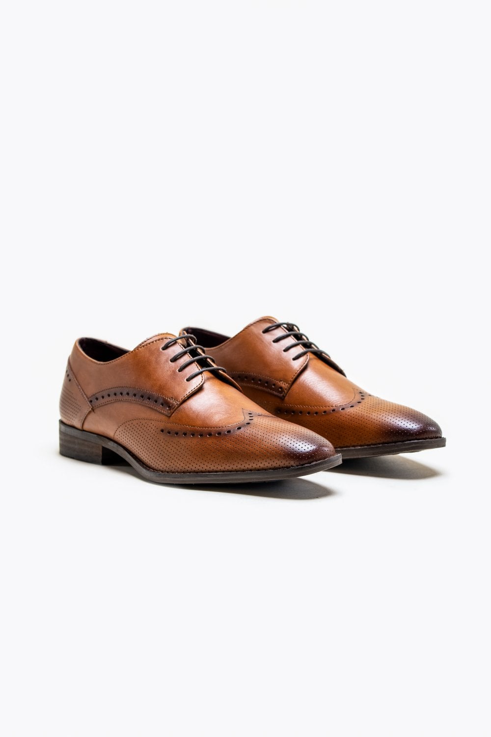 Cavani Lisbon Schoenen Lichtbruin - Wingtip Brogue