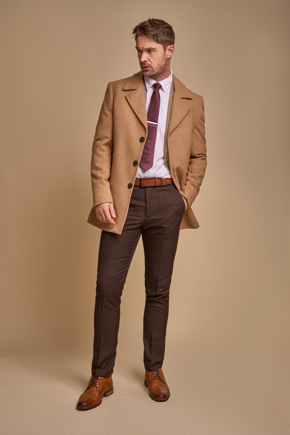 Cavani Marcus coat - Camel - jas