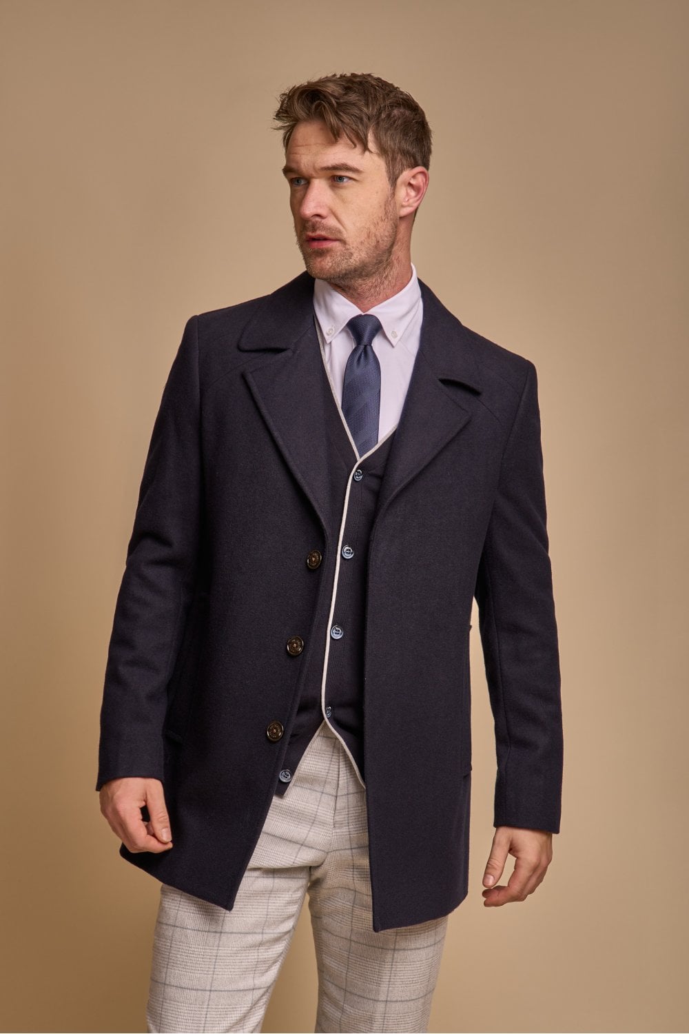 Cavani Marcus coat - Navy - jas