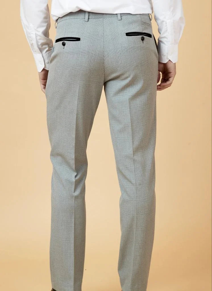 Marc Darcy - Pantalon Bromley Silver Check