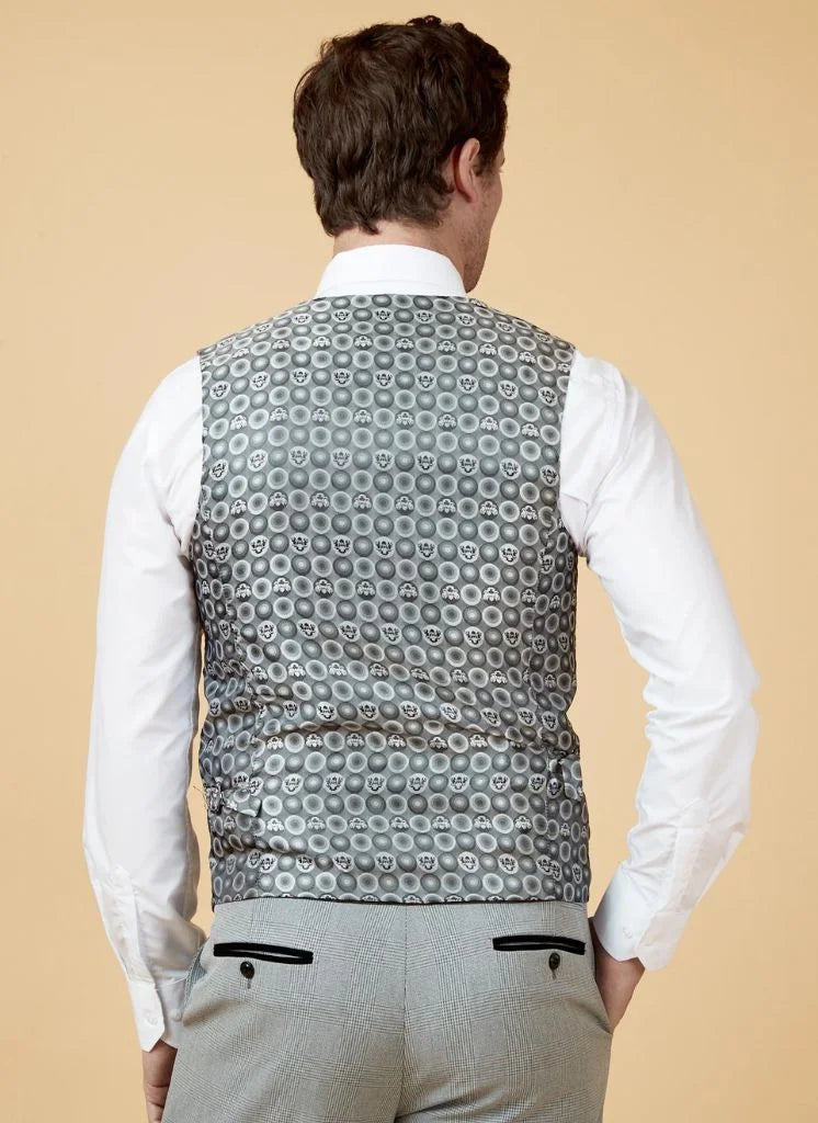 Marc Darcy - Gilet Bromley Silver Check