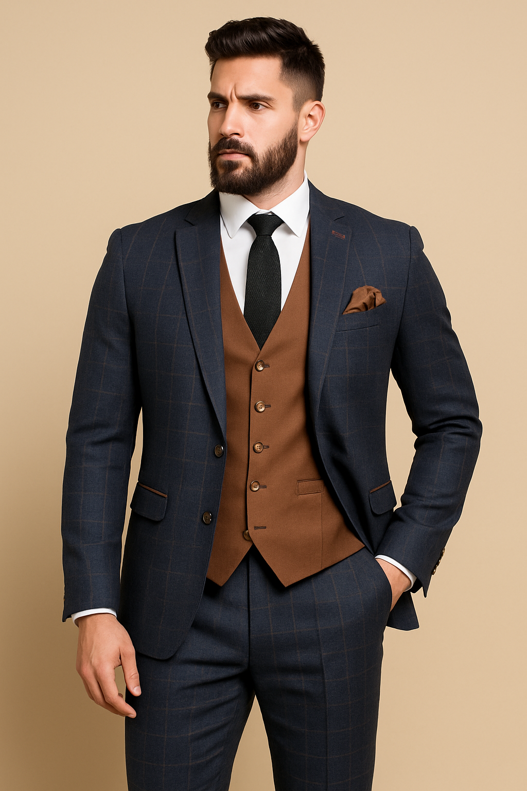 navy-blauw-geruit-pak