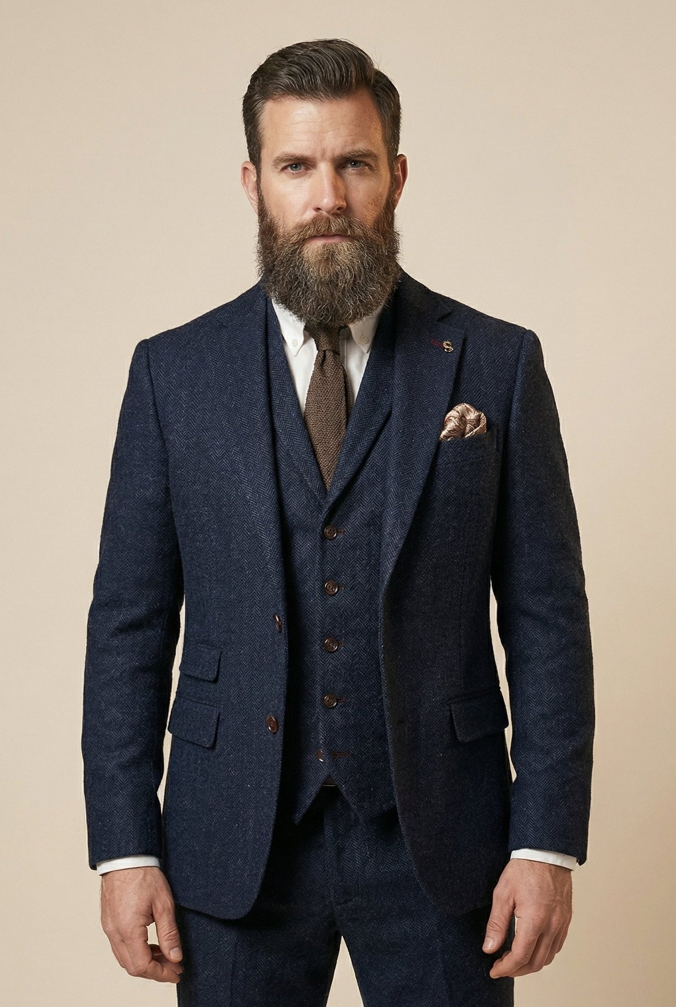 MY'S Heren 3-delig slim fit pak, één knoop jas blazer vest broek set en MY'S Heren 3-delig slim fit pak, één knoop jas blazer vest broek set en