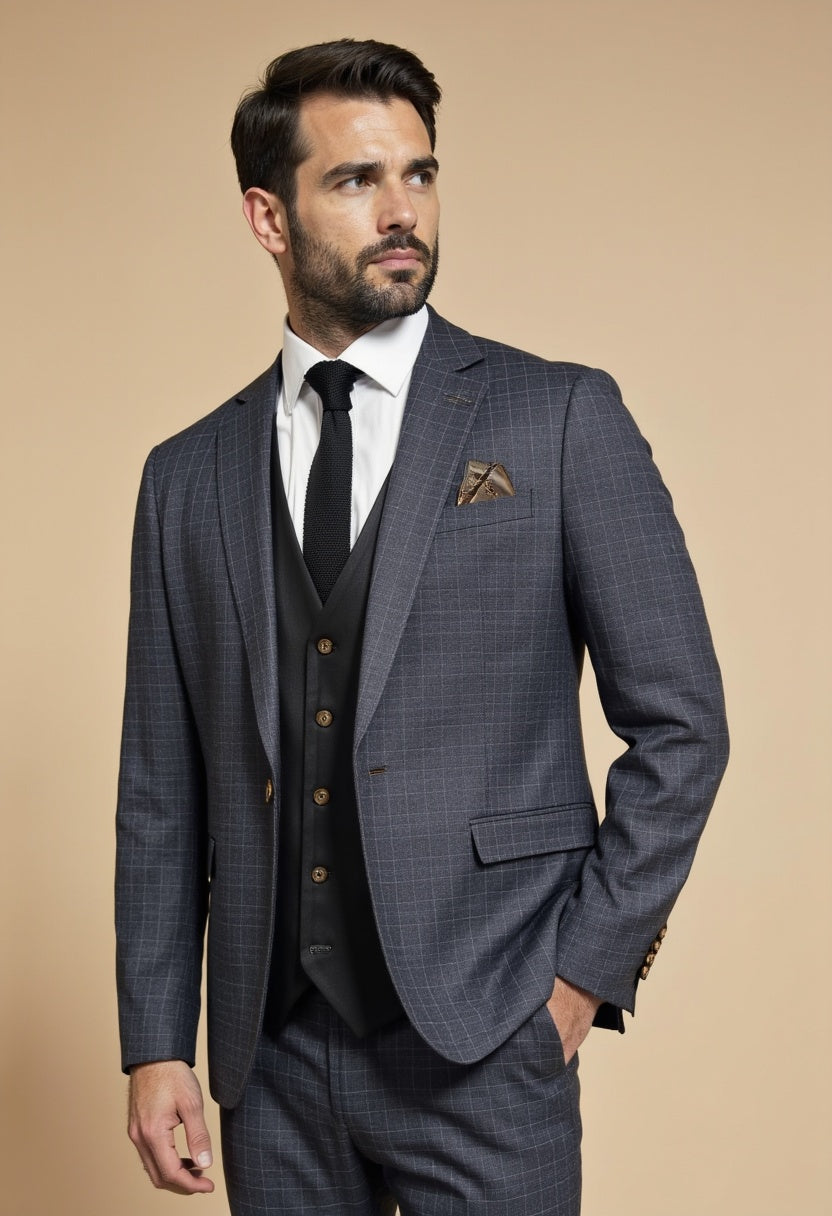 CASTLESON Phantom - Driedelig Herenpak Grey Mix & Match