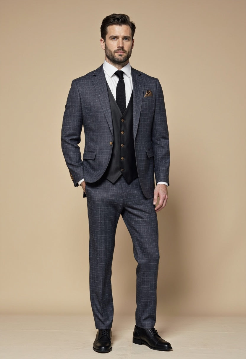 CASTLESON Phantom - Driedelig Herenpak Grey Mix & Match