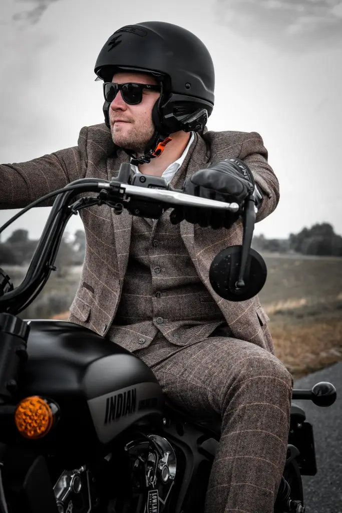 Peaky Blinders Brown Suit 3-Delig pak Blazer Gilet en