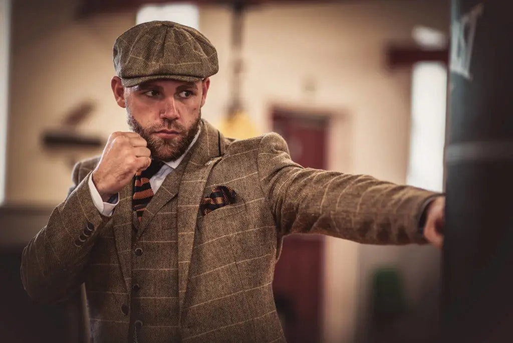 Peaky Blinders Brown Suit 3-Delig pak Blazer Gilet en