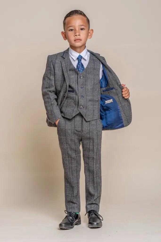 Peaky blinders kinderpak - Grey navy - kinder pak