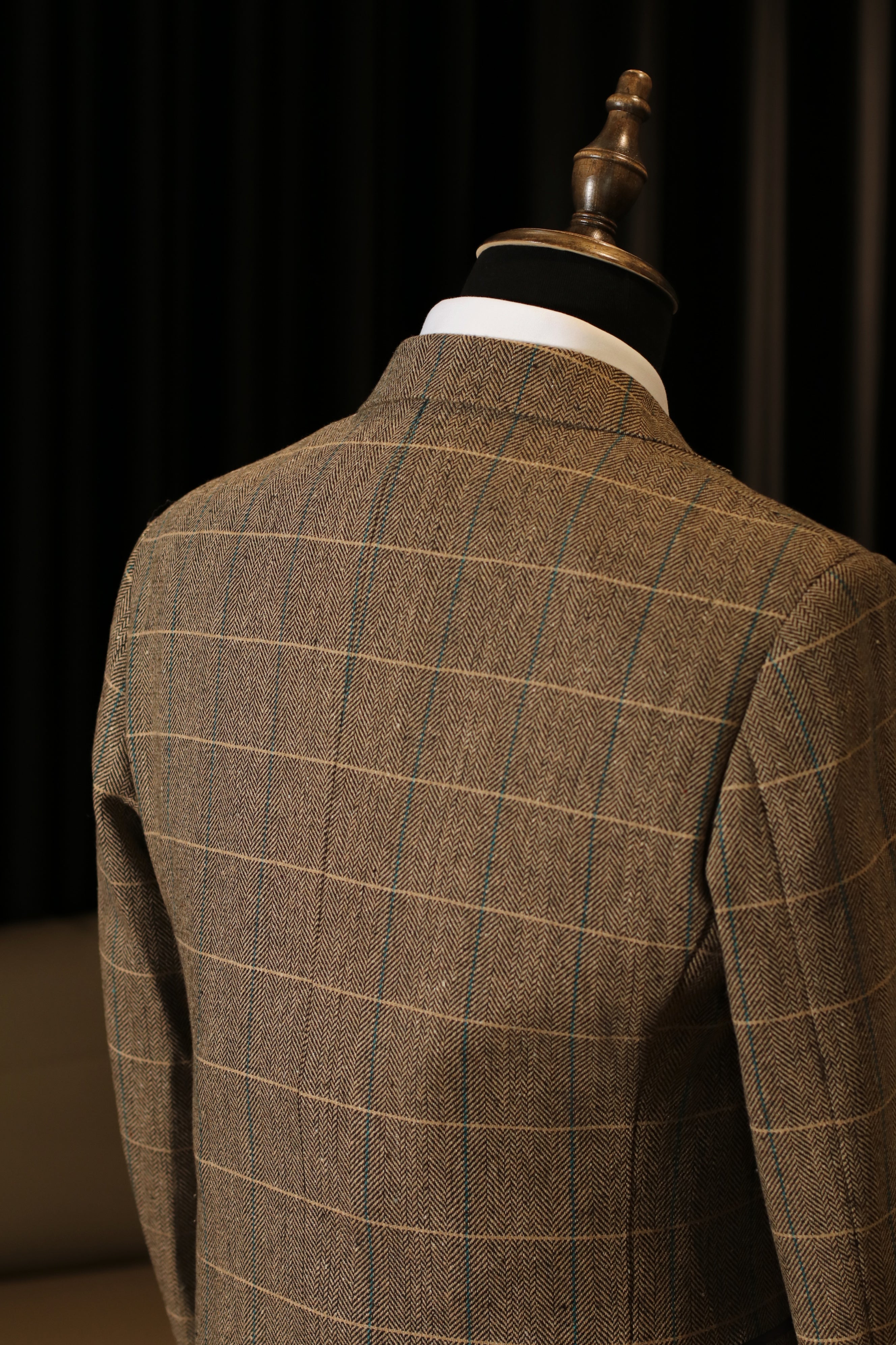 CASTLESON Phantom - Tredelad herrkostym Marinblå/Ljusbrun Mix &amp; Match