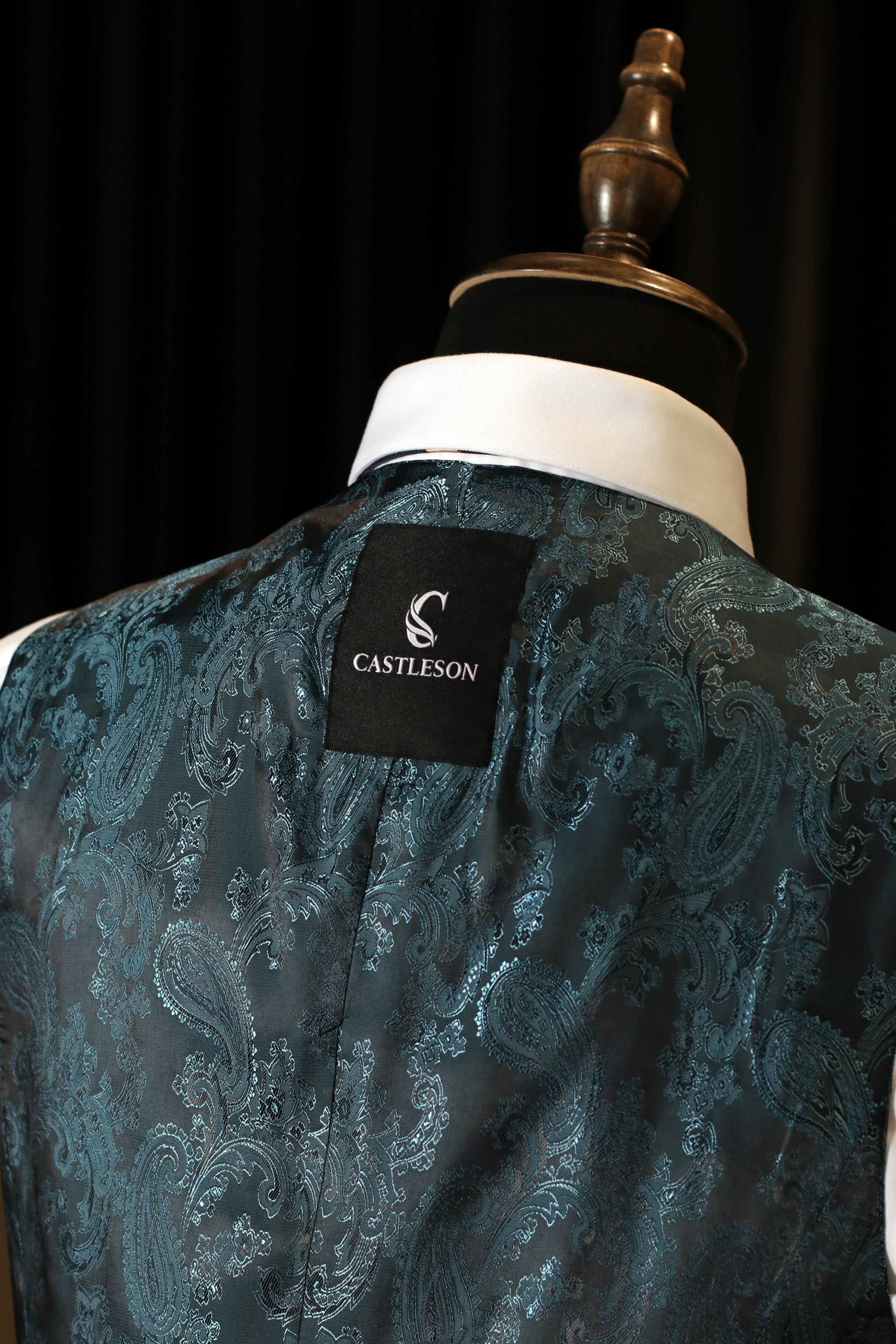 CASTLESON Phantom - Tredelad herrkostym Marinblå/Ljusbrun Mix &amp; Match