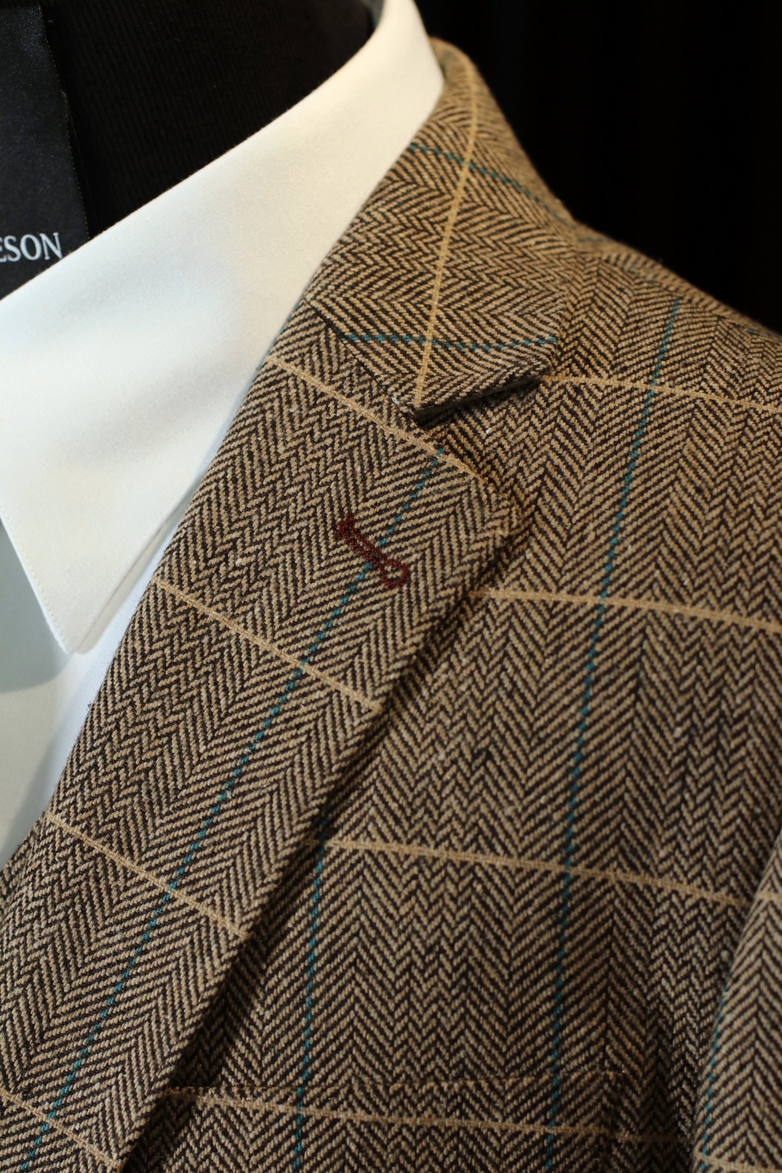 CASTLESON Phantom - Tredelad herrkostym Marinblå/Ljusbrun Mix &amp; Match