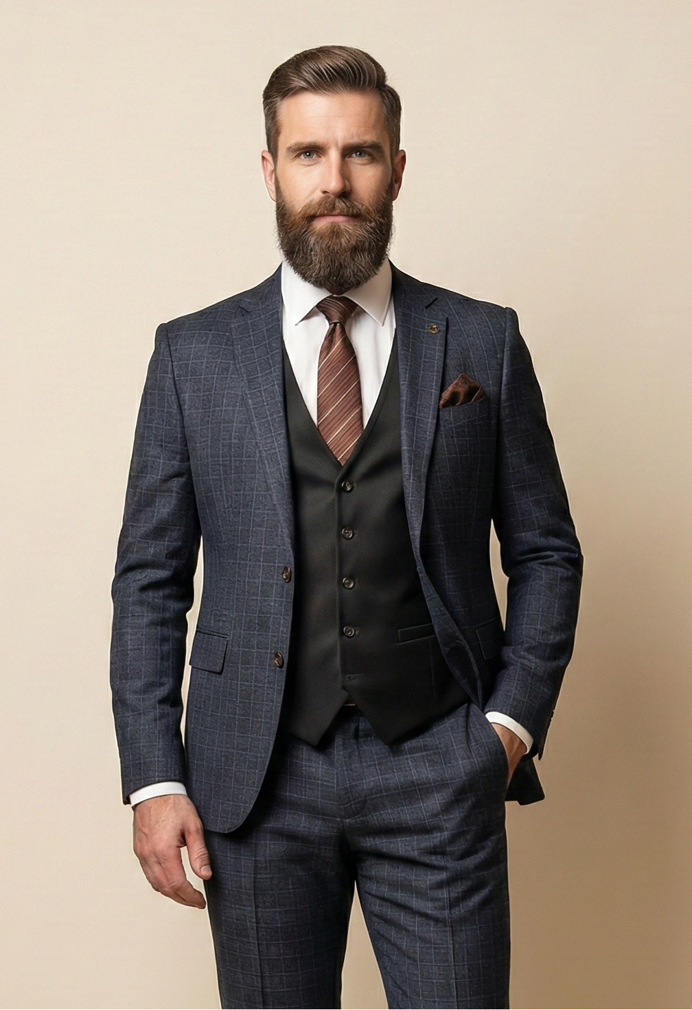 CASTLESON Phantom - Driedelig Herenpak Grey Mix & Match