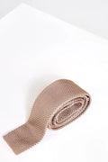 Stropdas Marc Darcy Beige Knitted