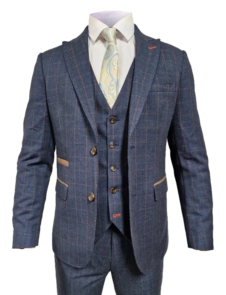 TAVERNY - Colbert  Admiral Check Navy