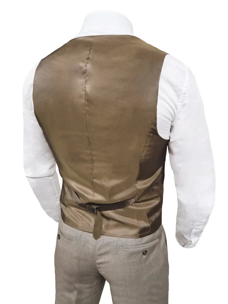 TAVERNY - Gilet Major Beige