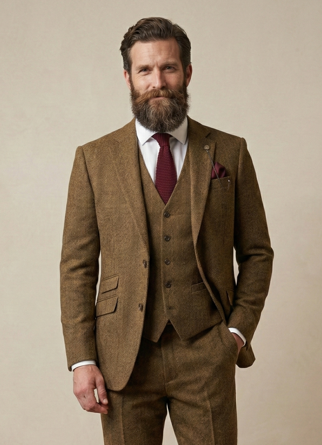 warm-bruin-heren-pak