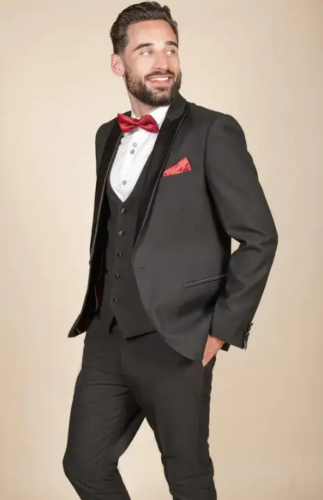 Mayfair - Heren 3-delig marineblauw pak met crèmekleurig vest: online kopen - Happy Gentleman Mayfair - Heren 3-delig marineblauw pak met crèmekleurig vest: online kopen - Happy Gentleman