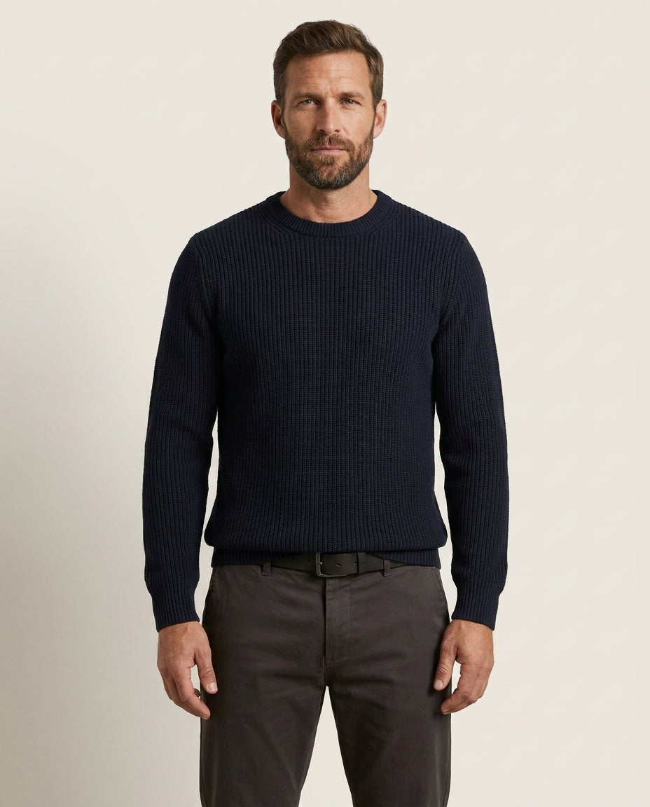 Cavani - Navy Jumper Farrel – modelfoto