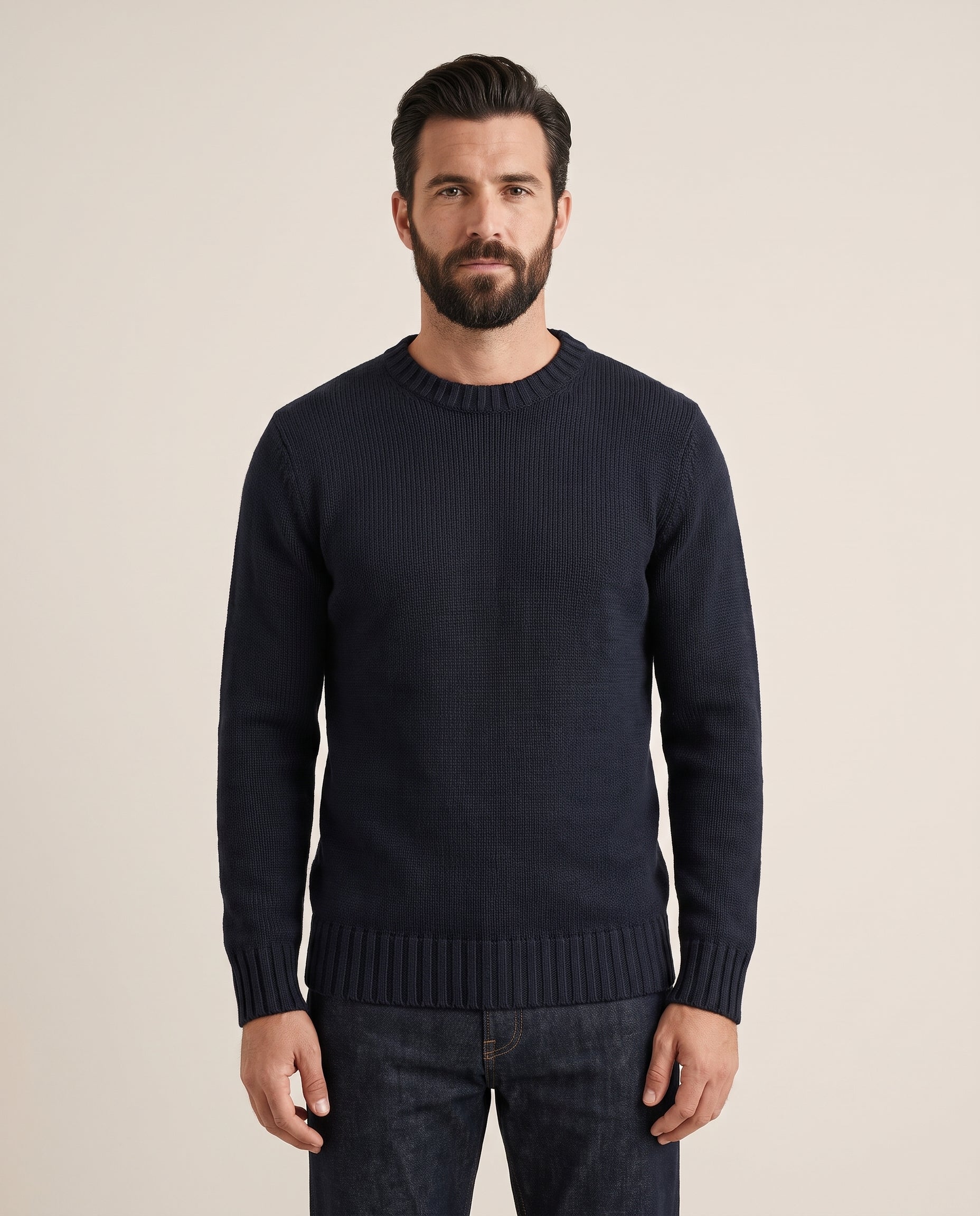 Cavani - Navy Jumper Farrel – modelfoto