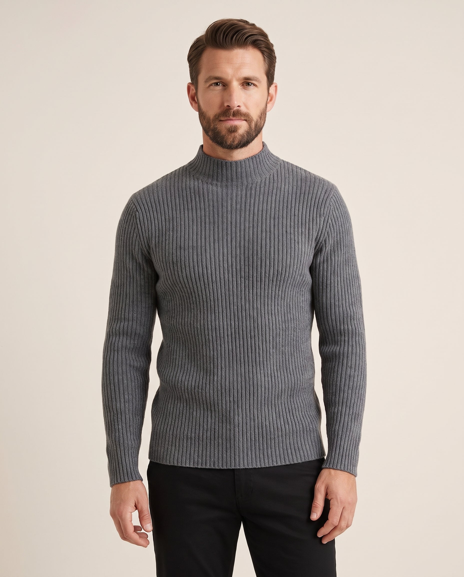 Cavani - Grey Jumper Fosco – modelfoto