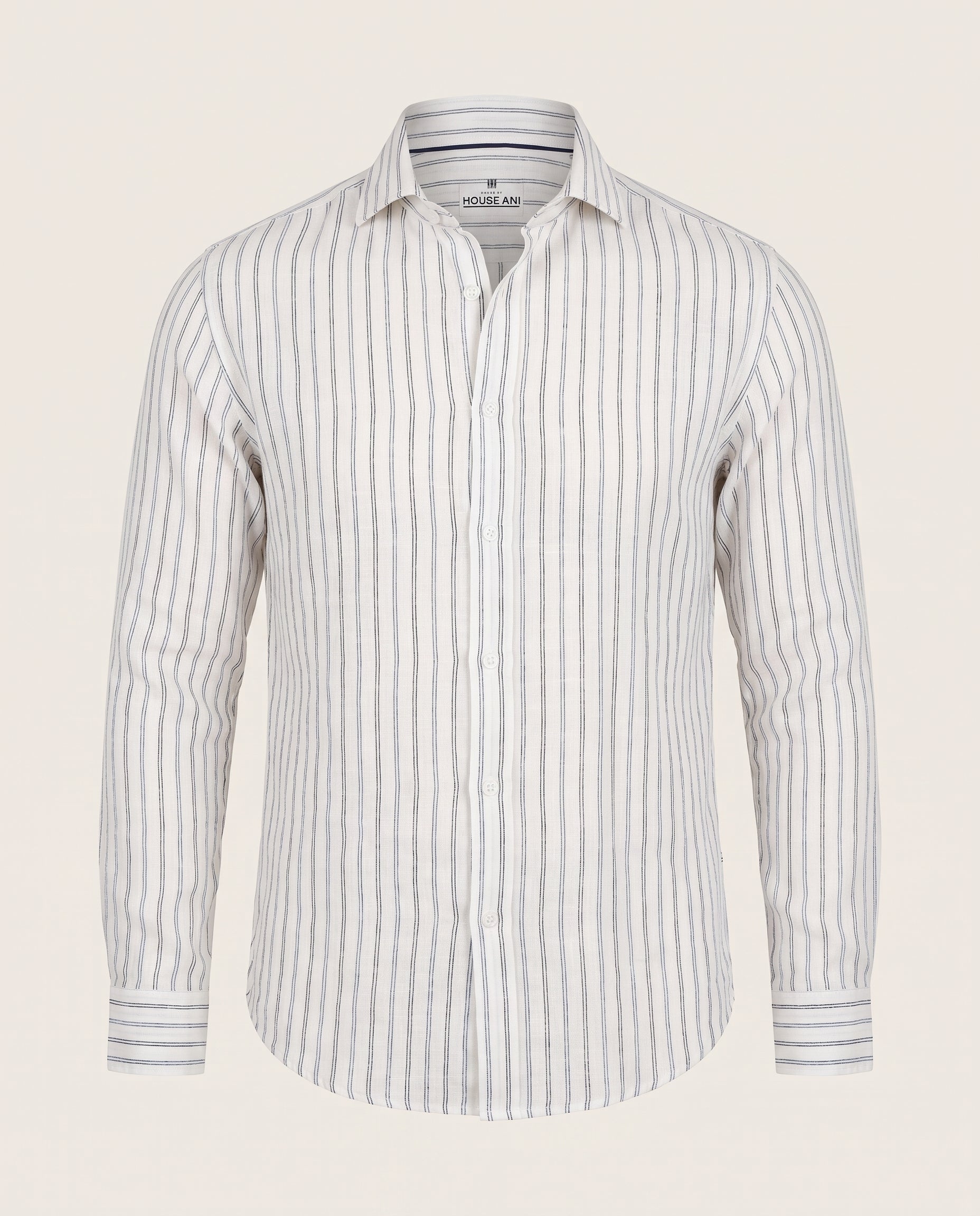 Cavani - Alberi Overhemd White Striped – productfoto zonder model