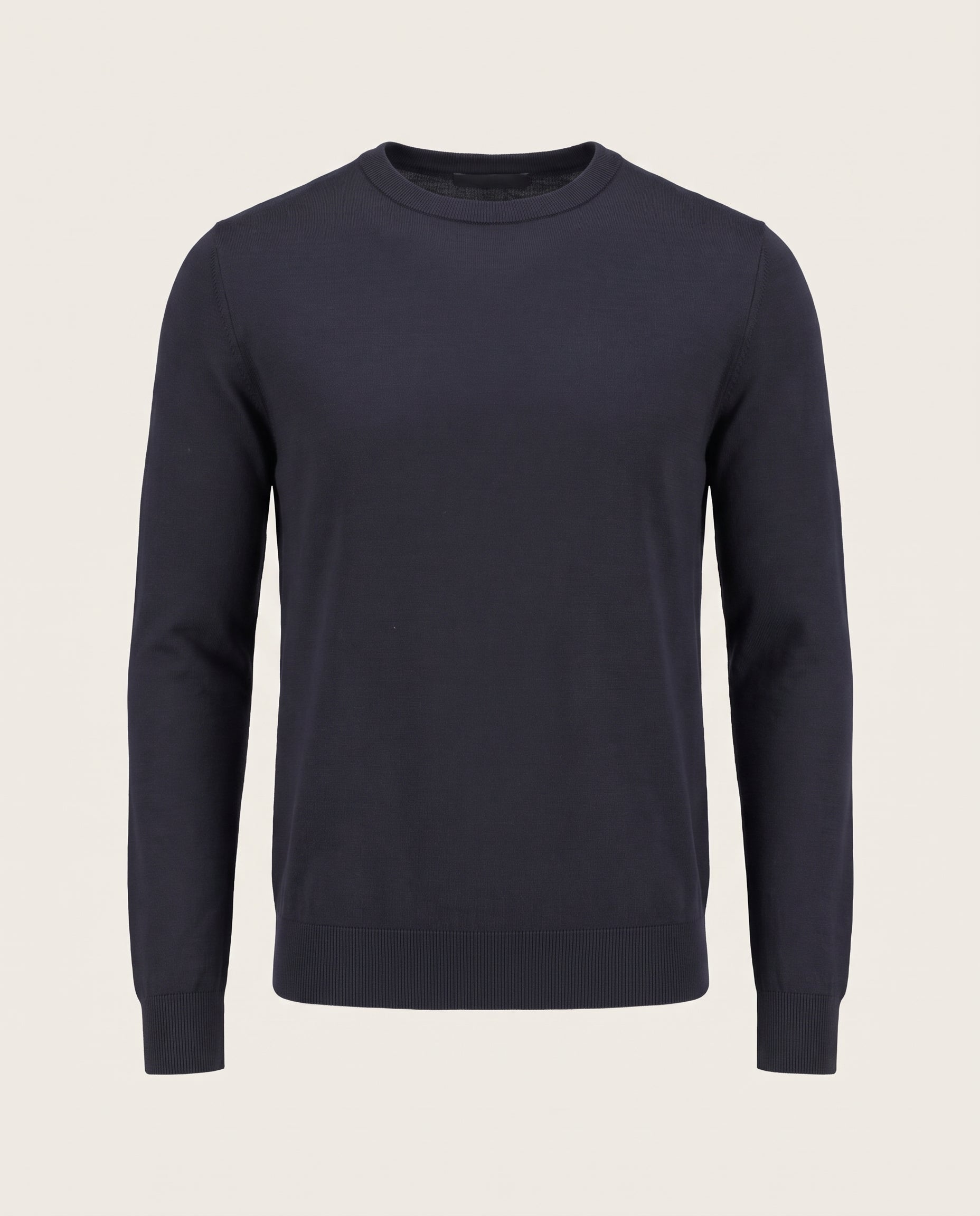 Cavani Savio Navy - Lichtgewicht katoenen trui heren – productfoto zonder model