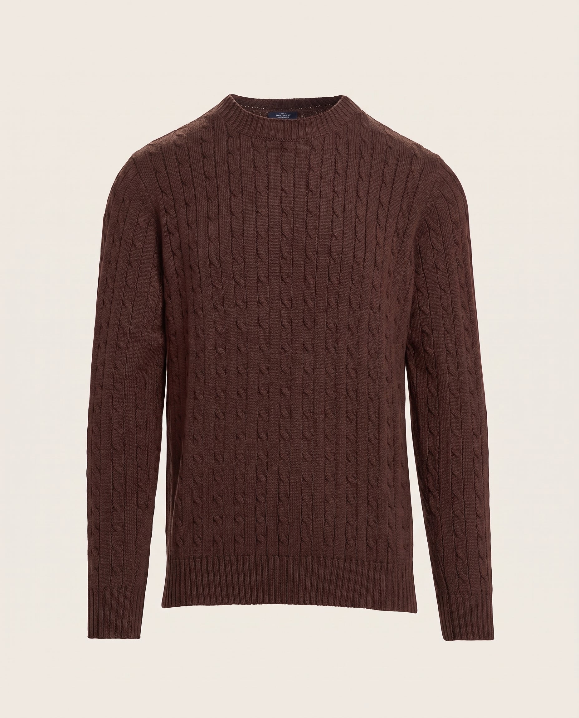 Cavani Foston Brown - Kabeltrui heren – productfoto zonder model