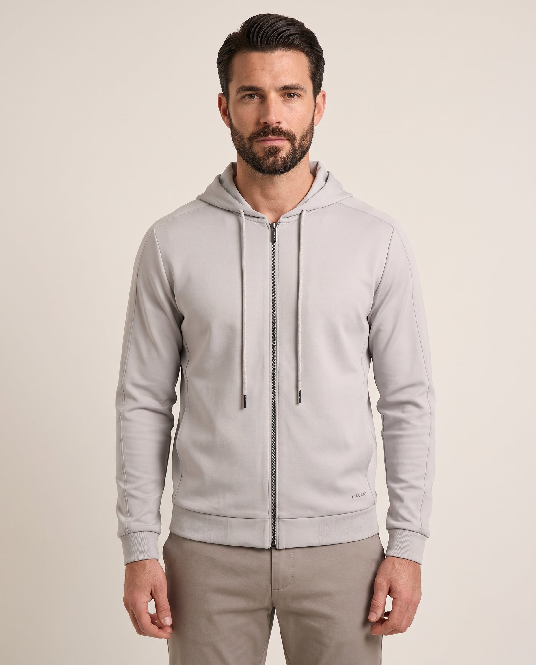 Cavani Coney Slate - Leisure jack met capuchon heren – modelfoto