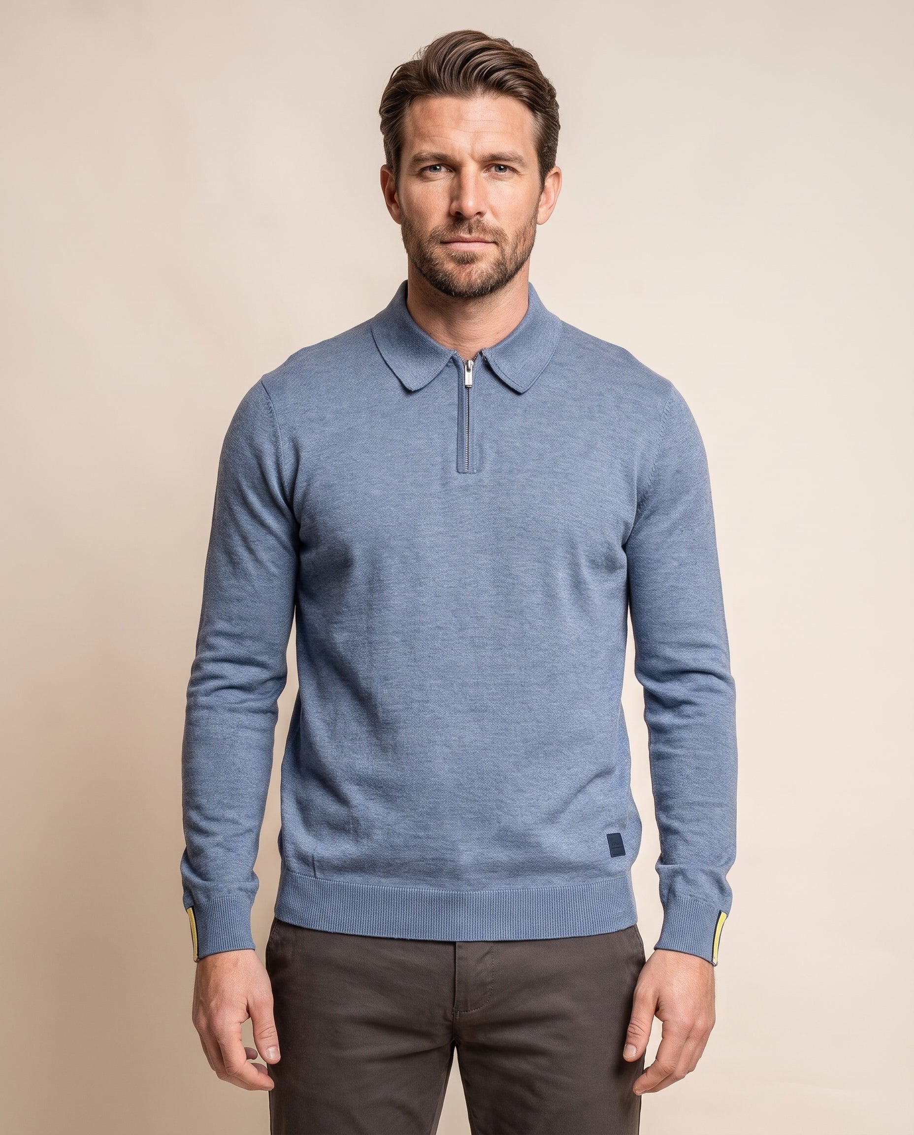 Falcao Air Force - Pullover Heren met Rits - Cavani – modelfoto