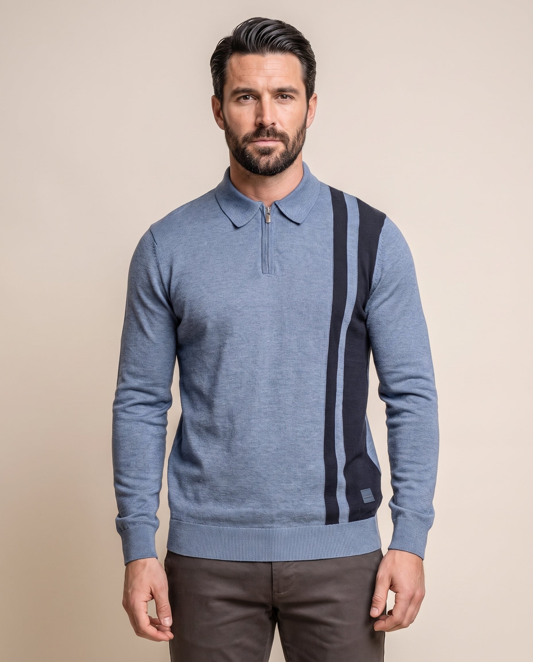 Diablo Air Force - Pullover Heren met Rits - Cavani – modelfoto