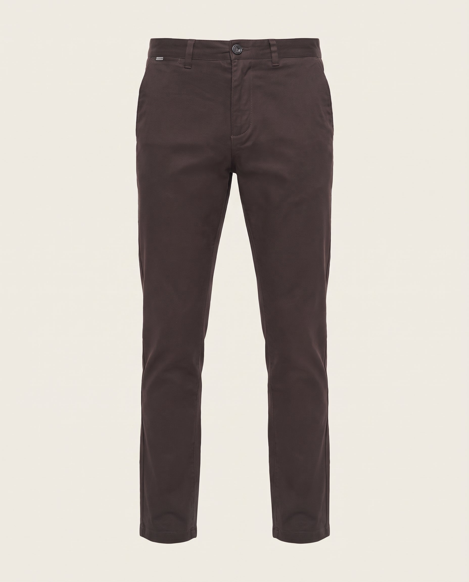Chino broek heren Chocolate - Cavani Dakota Chocolate – productfoto zonder model