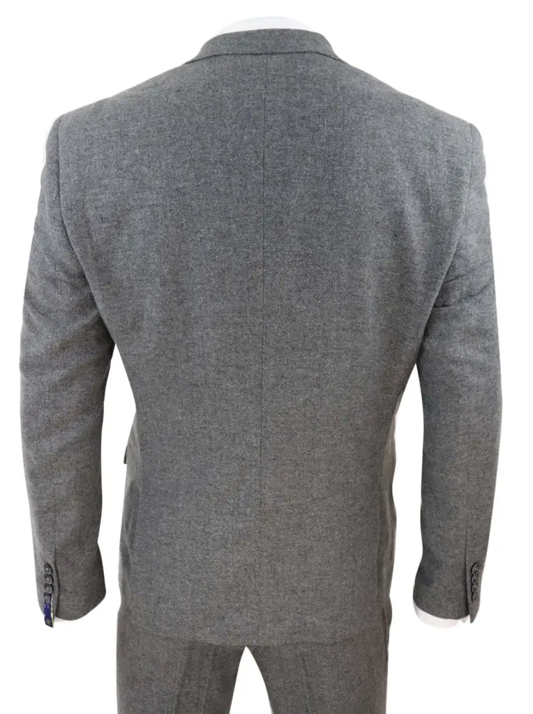 Cavani - Driedelig pak - Martez grey tweed - driedelig pak