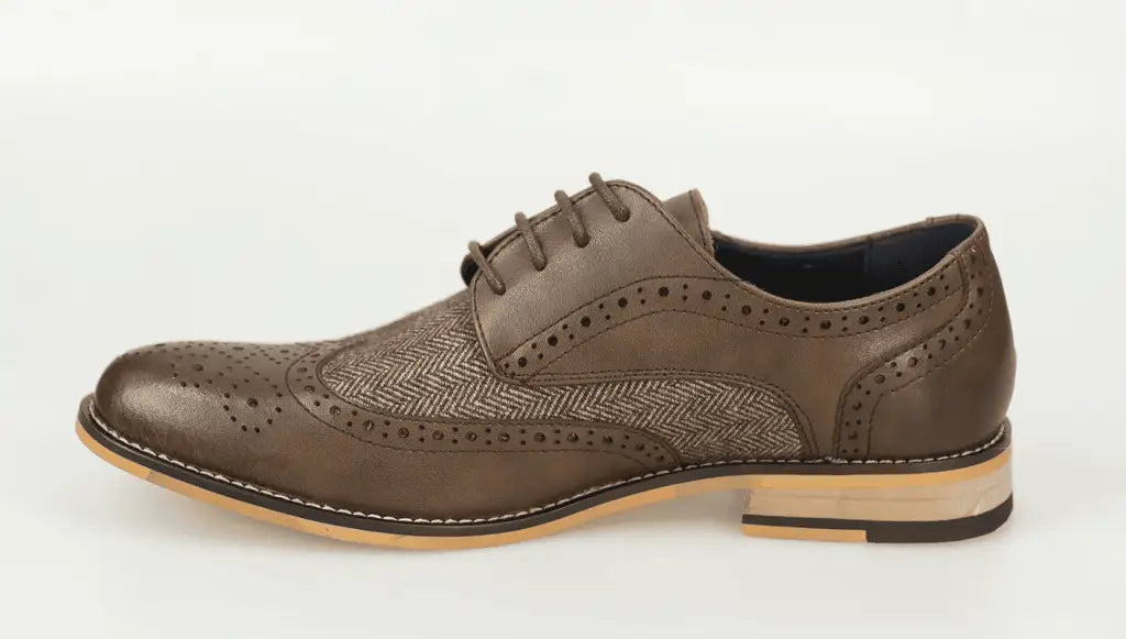 Donker bruine tweed schoenen / Cavani Horatio Brown -