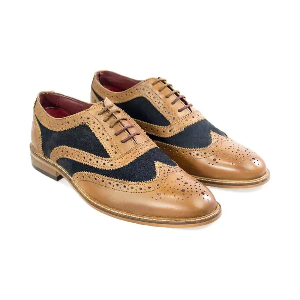 Nette schoenen | Cavani Ellington navy tan - 39 - schoenen