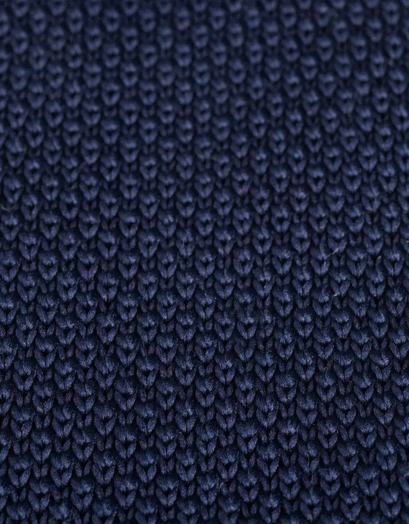 Stropdas navy gebreid - Garrison Limited navy blue -