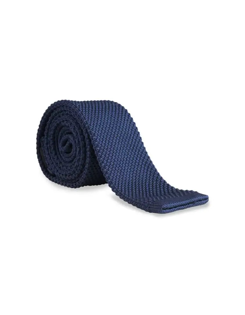 Stropdas navy gebreid - Castleson Limited navy blue